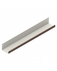 L-profile fixed upper panel RAL 8007