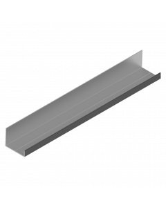 L-profile fixed upper panel RAL 7043