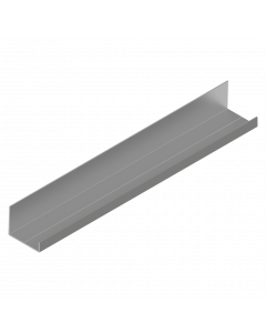 L-profile fixed upper panel RAL 9006