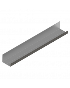 L-profile fixed upper panel RAL 7039