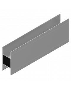 Connection profile straight for panels 40mm ALU BRUTE L=4000