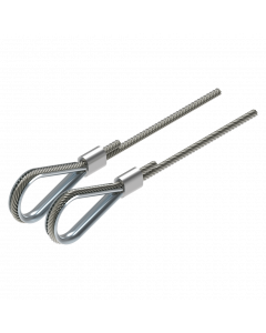 Lifting cable set 6 mm stainless steel L=4000 mm