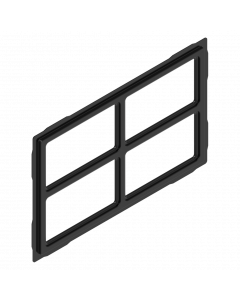 Insert design cross 416 x 254 mm black for Item No. 6007 & C9900