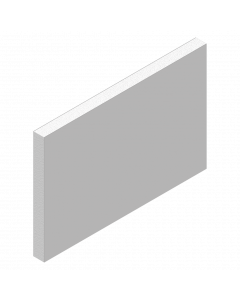 Aluminium stucco filling brute W = 20 mm