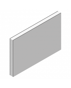 Glattfüllung W = 21 mm RAL 9006