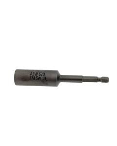 Magnetic socket wrench insert 13 mm with spring