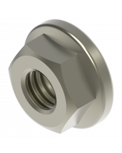 Serrated flange nut M6 Stainless Steel