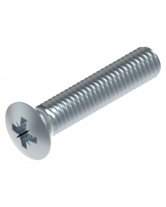 Cross Recessed Raised countersunk Screw M5 x 25 mm