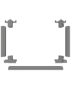 PDSC profile kit Bottom DIN R 500 mm RAL 9006