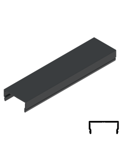 Luxe-Line cover profile RAL 7016 L = 6.000 mm