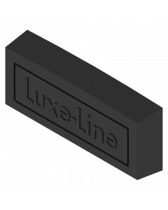 PVC waterplug Luxe-Line black 40 x 16 mm