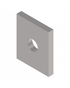 Infill plate lock Luxe-Line 24x20x3 mm Stainless Steel