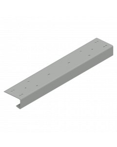 Endcap ISO 40 traditional single PVC grey 485 mm