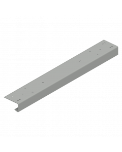 Endcap ISO 40 traditional single PVC grey 607 mm
