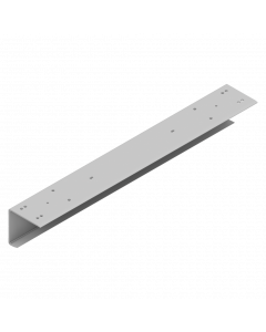 Endcap ISO 80 traditional single PVC grey 607 mm