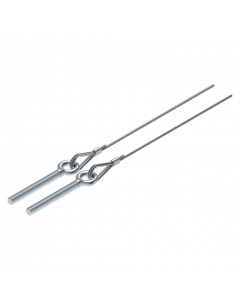 Lifting cable set stainless steel 6 mm with screw eye L=13000 mm