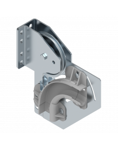 Cable pulley assembly LS250/40 mm incl. curve Right