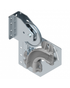 Cable pulley assembly LS250/80 mm incl. curve Right