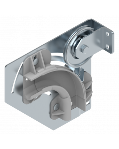 Cable pulley assembly LS200/40 mm-FTR incl. curve Left