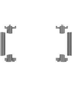 PDSC profile kit Intermediate DIN L 610 mm RAL 9006