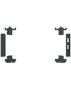 PDSC profile kit Intermediate for lock left 500 mm RAL 9006