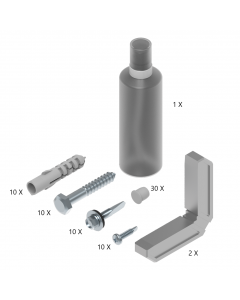 Mounting set Luxe-Line with mounting profile