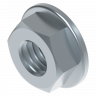 Serrated flange nut M8 thin H=6,5 mm