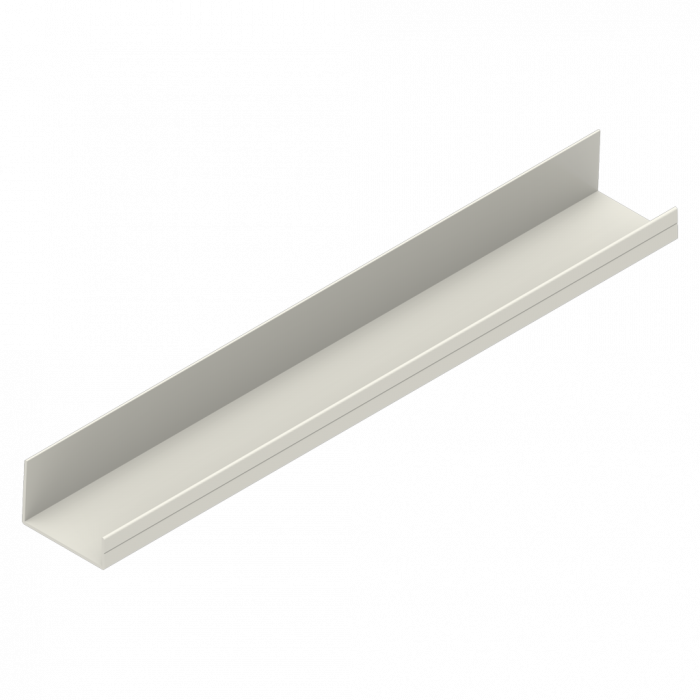 L-profile fixed upper panel Ral 9016